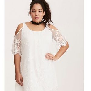 torrid white lace dress